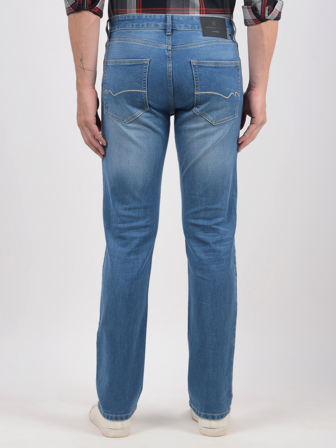Numero Uno Men Solid Blue Jeans